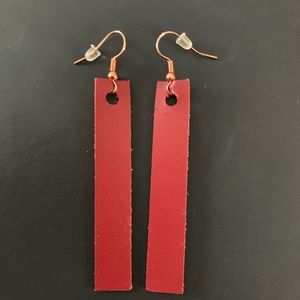 Leather earrings